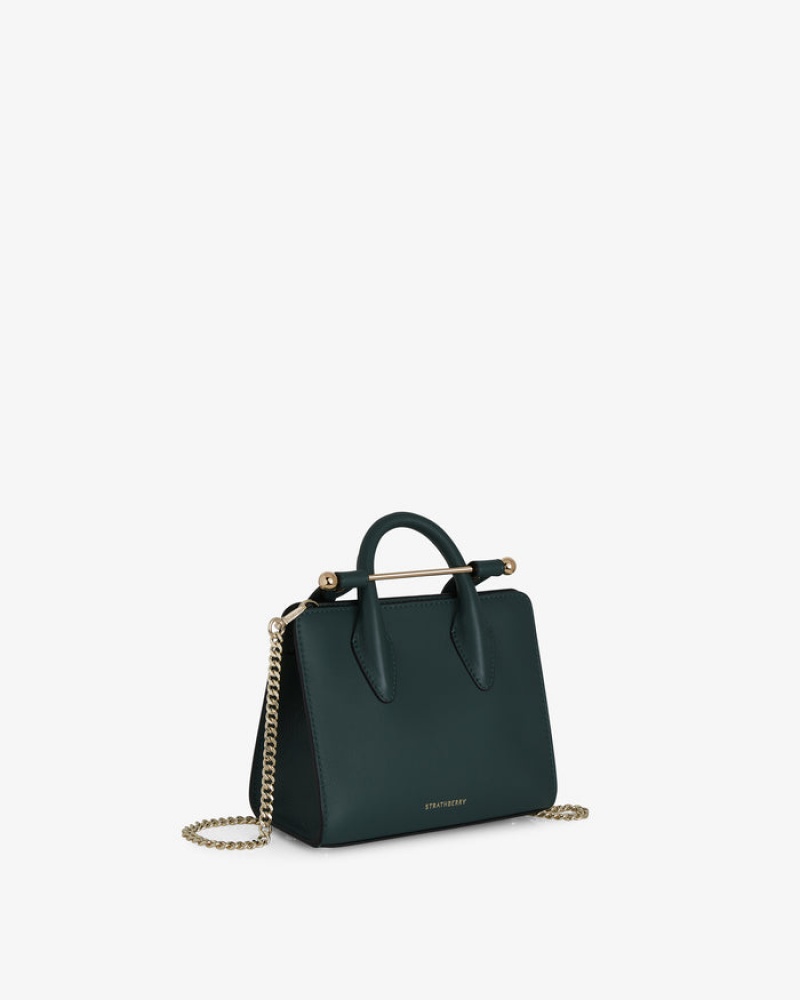 Women\'s Strathberry Nano handbag Green | 8910473-JA